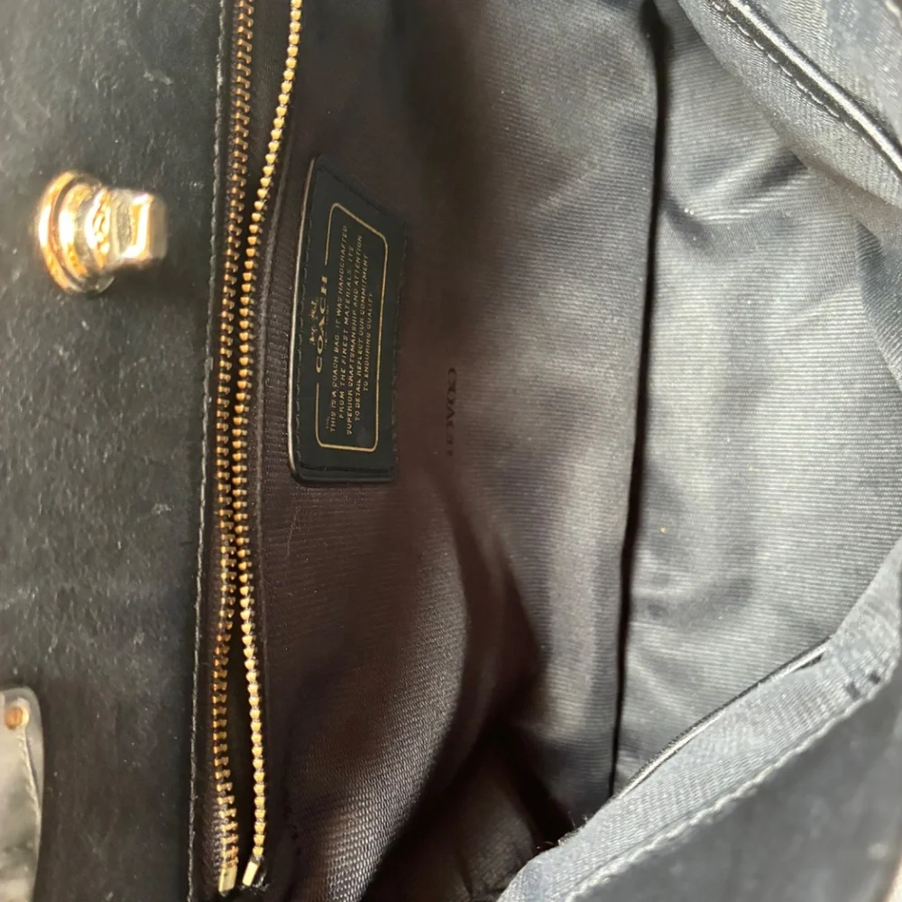 Coach Gramercy Satchel in Black Leather - Picture 12 of 14